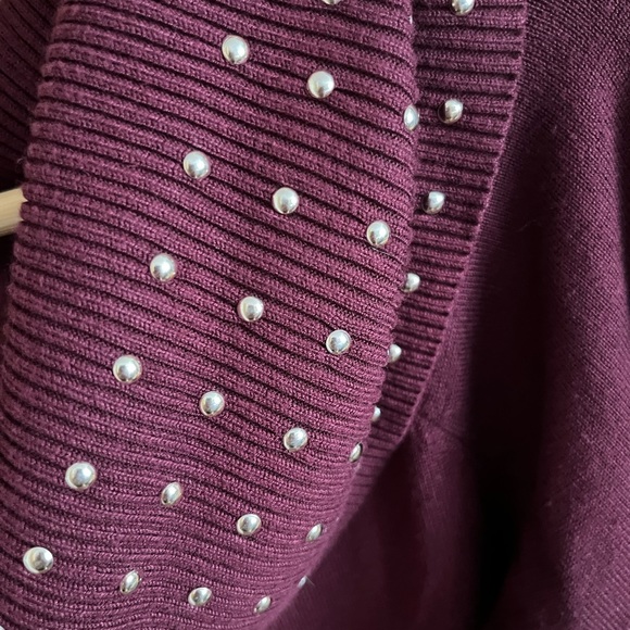 Emma & Posh elegant burgundy sweater dress. Size L Valentine feminine romantic - Picture 4 of 10